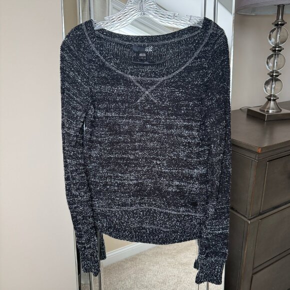 Fox Racing Wool Knit Sweater Long Sleeve motorsport women's Grey Black small - Picture 1 of 6